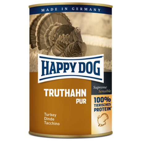 Happy Dog | Truthahn Pur | Supreme Sensible | 48 x 400 g