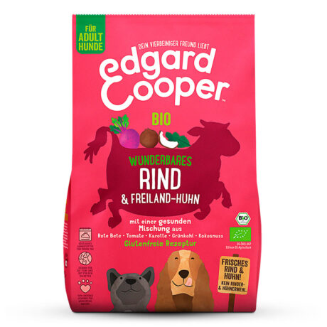 Edgard & Cooper | Frisches Bio-Rind & - Huhn | 6 x 700 g
