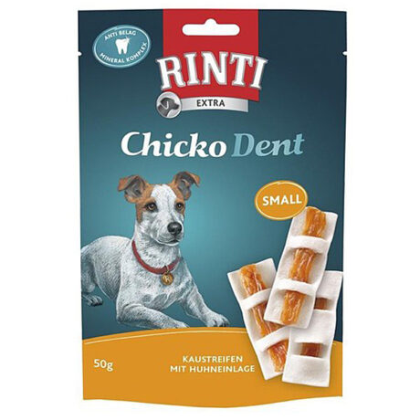 Rinti | Small Kaustreifen mit Huhneinlage | Extra Chicko Dent | 9 x 150 g