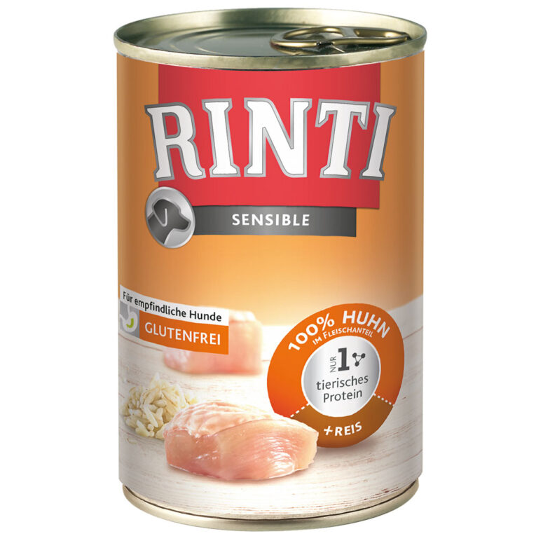 Rinti - Nassfutter - Sensible Huhn und Reis Rinti Sensible ist eine natürliche und ausbalancierte Ernährung