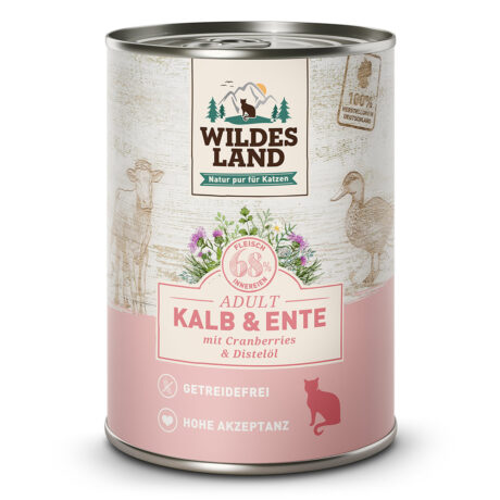 Wildes Land | Kalb und Ente | Classic Adult | 24 x 400 g