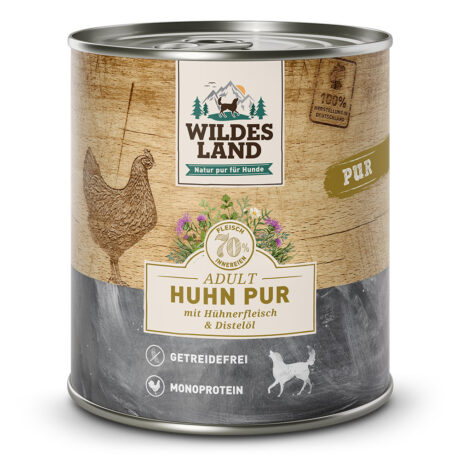 Wildes Land | Huhn mit Distelöl | PUR Adult | 6 x 800 g