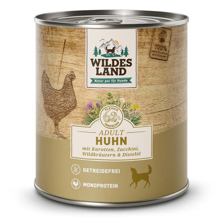 Wildes Land - Nassfutter – Huhn mit Karotten