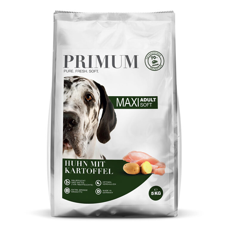 Primum - Trockenfutter - Soft MAXI Huhn mit Kartoffel 5 kg Das saftige