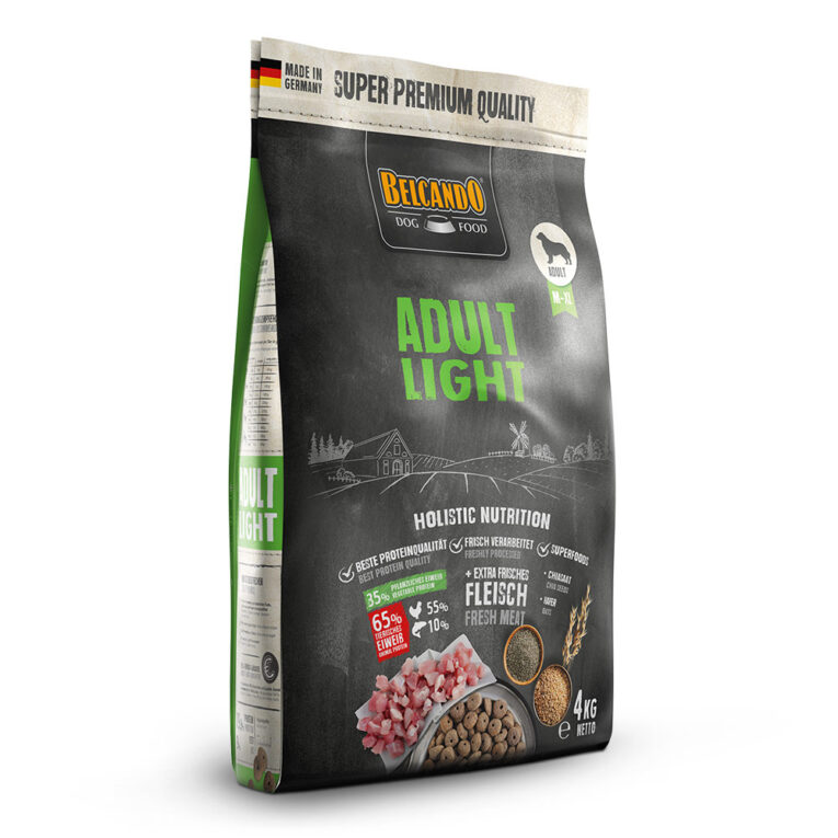 Belcando - Trockenfutter - Adult Light Das Trockenfutter Adult Light von Belcando enthält schmackhaftes gut verdauliches Geflügelfleisch
