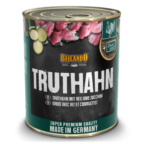 Belcando | Truthahn mit Reis und Zucchini | Super Premium | 24 x 800 g