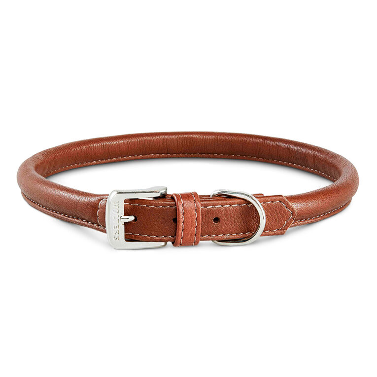 Hundehalsband Terravita Bioleder rund genäht Die rund genähte Lederserie Terravita von Wolters überzeugt mit ursprünglichem Material und einer interessanten Form. Verwendet wird hochwertiges Rindnappaleder von glücklichen allgäuer Rindern