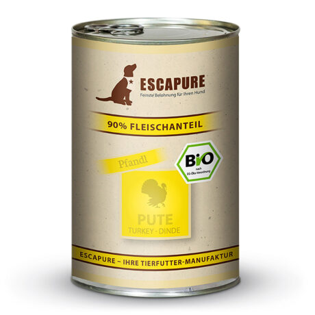 Escapure | BIO Puten Pfandl | Adult | 12 x 400 g