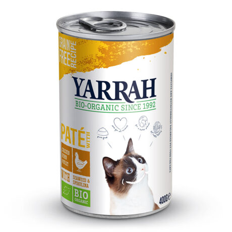 Yarrah | Bio-Patè mit Huhn, Seetang & Spirulina | 24 x 400 g