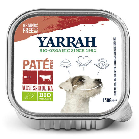 Yarrah | Bio-Patè mit Rind & Spirulina | 12 x 150 g