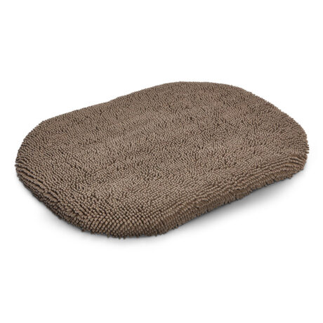 Wolters | Cleankeeper ovale Matte warm grey | L 103 x B 74 x H 7 cm
