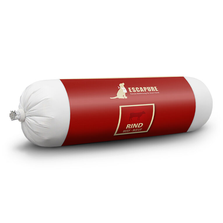 Escapure - Nassfutter - Rinder-Wurst (getreidefrei) Mit der Nassfutter-Wurst hat Escapure ein weiteres Produkt im Sortiment