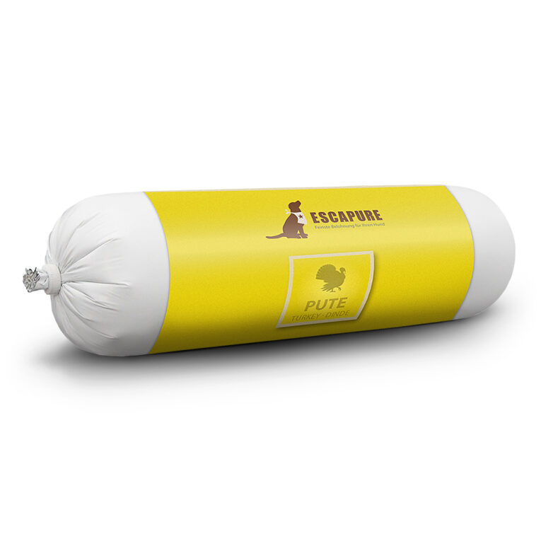 Escapure - Nassfutter - Puten-Wurst (getreidefrei) Mit der Nassfutter-Wurst hat Escapure ein weiteres Produkt im Sortiment