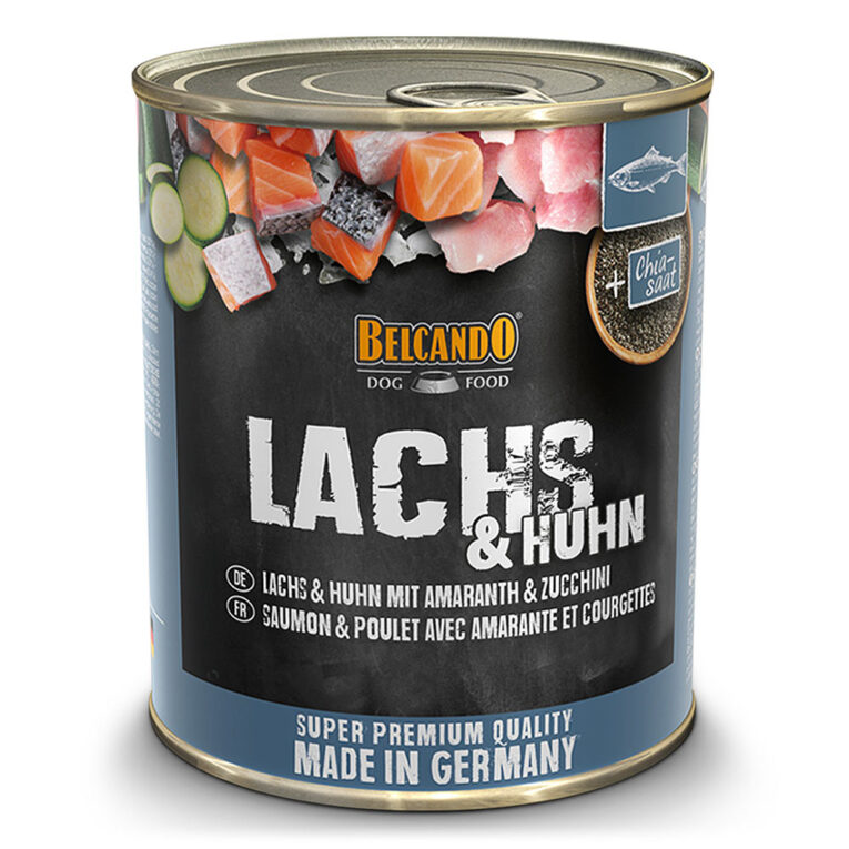Belcando - Nassfutter - Lachs mit Amaranth und Zucchini (weizenfrei) Das Nassfutter Lachs mit Amaranth und Zucchini von Belcando ist die ideale Wahl für eine ausgewogene Ernährung Ihres Hundes. Es enthält sorgfältig ausgewählte Zutaten und Fleisch