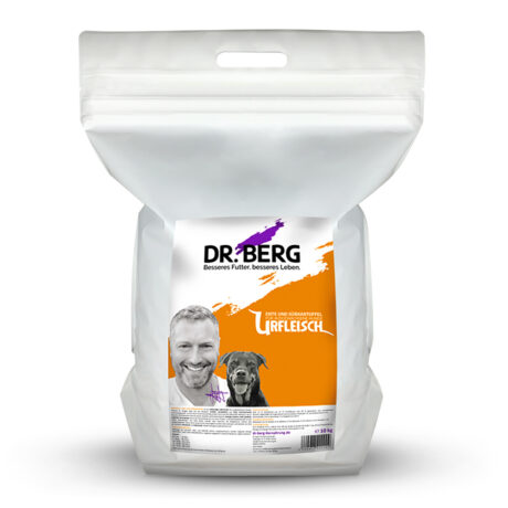 Dr. Berg Tiernahrung | Ente und Süßkartoffel | Urfleisch | 2 x 10 kg