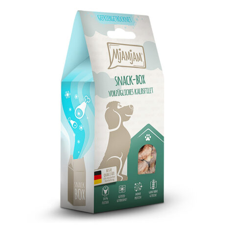 Mjamjam | Vorzügliches Kalbsfilet | Snackbox | 5 x 70 g