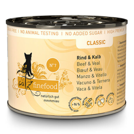 catz finefood | No.7 Kalb und Rind | Classic | 6 x 200 g