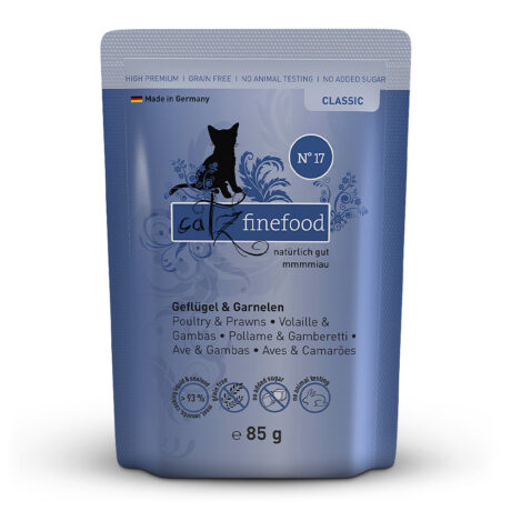 catz finefood | No.17 Geflügel & Garnele | Classic | 16 x 85 g