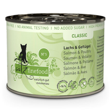 catz finefood | No.5 Lachs & Geflügel | Classic | 6 x 200 g