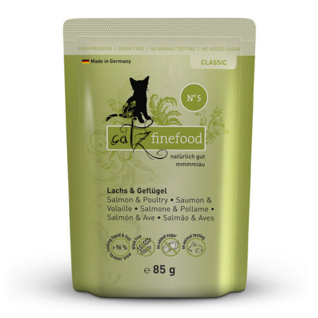 catz finefood | No.5 Lachs & Geflügel | Classic | 16 x 85 g