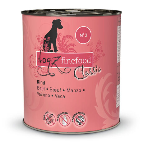 dogz finefood | No.2 Rind | Classic | 6 x 800 g