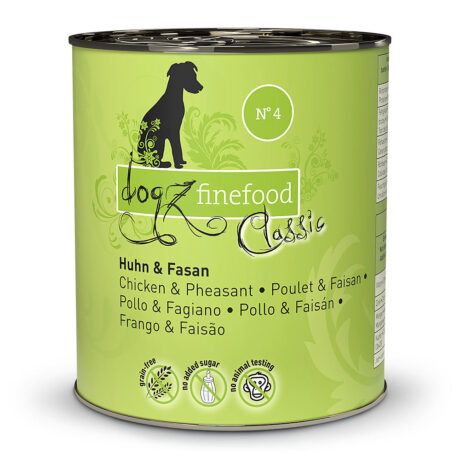 dogz finefood | No.4 Huhn & Fasan | Classic | 6 x 800 g