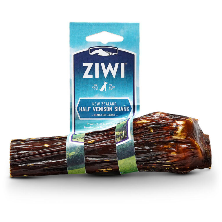 Ziwi Peak - Kausnack - Oral Health Chews Venison Shank Half Unit (getreidefrei) Ziwi Peak Oral Health Chews Venison Shank Half Unit ist ein naturbelassener Kausnack vom Wild und Rind. Der halbe Schenkelknochen wird mit mit einer leckeren Speiseröhre vom Rind ummantelt. Die Stücke stammen von Weidetieren die von frischem