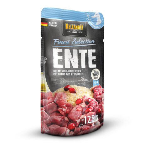 Belcando | Ente mit Reis & Preiselbeeren | Finest Selection | 12 x 125 g