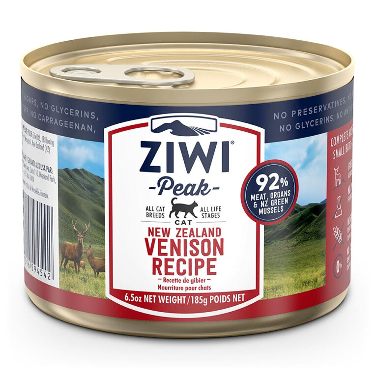 Ziwi Peak - Nassfutter - Canned Cat Food Venison (getreidefrei) Ziwi Peak Canned Cat Food Vension ist ein Nassfutter mit Hirsch für Katzen aller Rassen und Altersstufen. Die Rezeptur besteht aus frischem Fleisch sowie gehaltvollen Innereien vom Hirsch und ist reich an Vitaminen und Mineralstoffen. Bieten Sie Ihrer Katze mit diesem Futter eine gesunde Ernährung