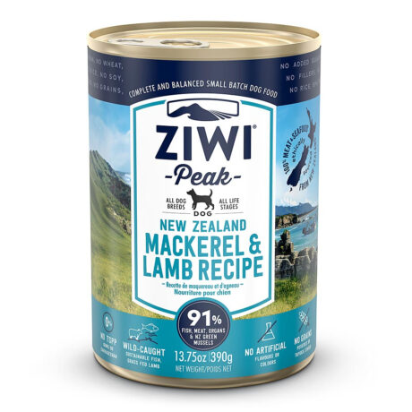 Ziwi | Mackerel and Lamb | Canned Dog Food | 12 x 390 g