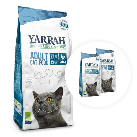 Yarrah | Aktionspaket:  2 x 800 g Trockenfutter geschenkt | 10 kg + 2 x 800 g
