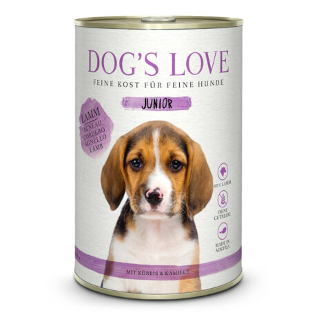Dog’s Love | Lamm mit Kürbis und Kamille | Junior | 6 x 400 g