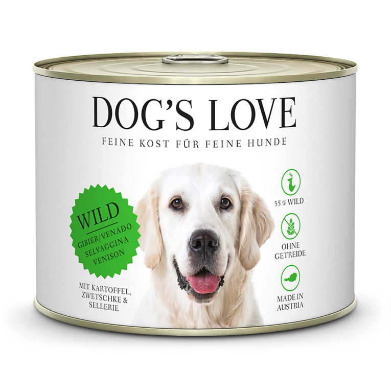 Dog’s Love - Nassfutter - Classic Wild mit Kartoffel und Zwetschke (getreidefrei) Das Nassfutter Classic Wild mit Kartoffel