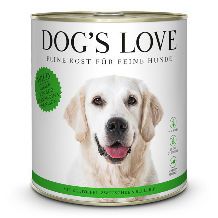 Dog’s Love - Nassfutter - Classic Wild mit Kartoffel und Zwetschke (getreidefrei) Das Nassfutter Classic Wild mit Kartoffel