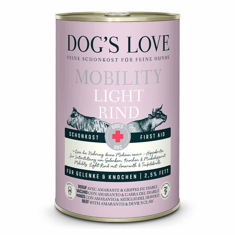 Dog’s Love DOC Schonkost mit Rind Diese Schonkost ist besonders gut geeignet für Hunde