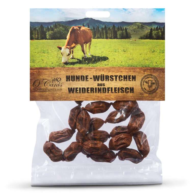 O'Canis Premium Hunde-Würstchen 100% Rindfleisch Original O´Canis Hunde-Würstchen aus 100% Muskelfleisch