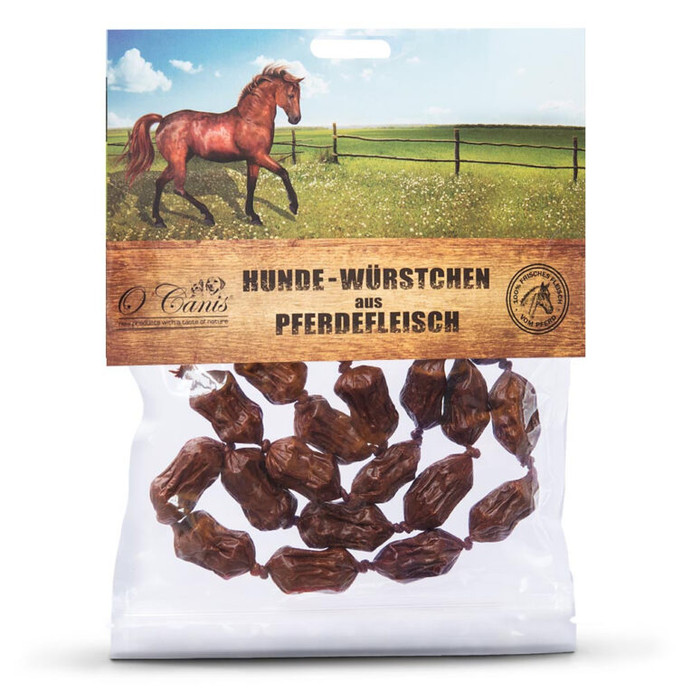 O'Canis Premium Hunde-Würstchen 100% Pferdefleisch Original O´Canis Hunde-Würstchen aus 100% Muskelfleisch