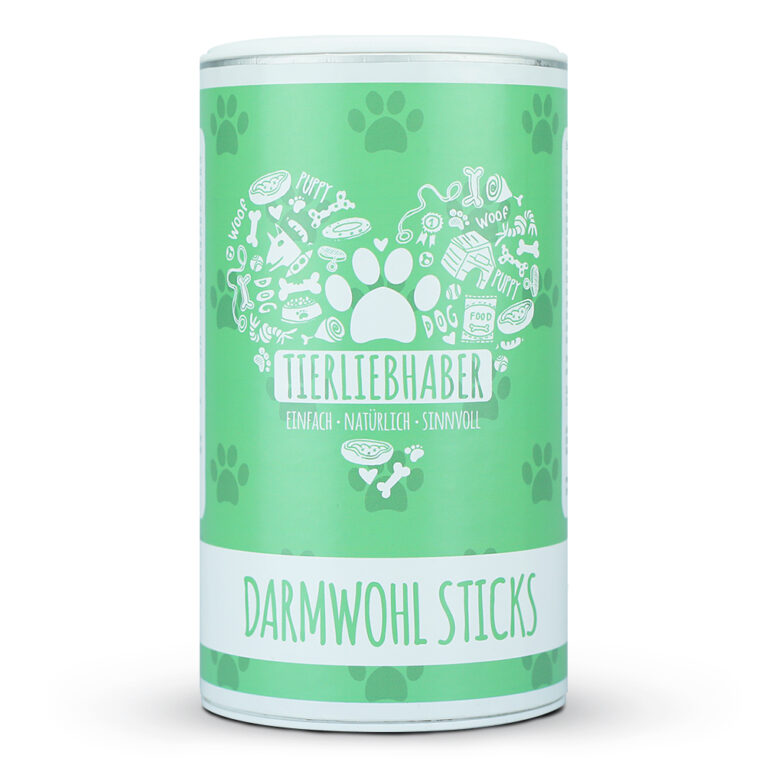 Tierliebhaber Darmwohl Sticks Snack Die Darm-Formel enthält natürliche Pflanzenkohle und die Vulkanerde Bentonit