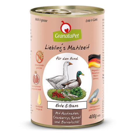 GranataPet | Ente & Gans | Liebling's Mahlzeit | 24 x 400 g