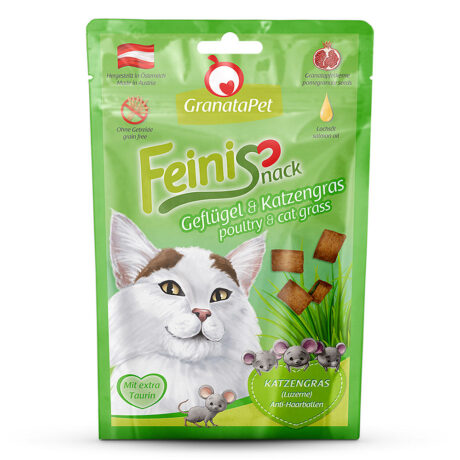 GranataPet | Geflügel und Katzengras | Feinisnack | 6 x 50 g