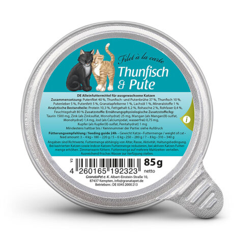 GranataPet | Thunfisch & Pute | Filet á la carte | 12 x 85 g