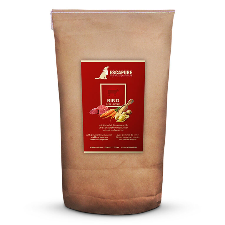 Escapure - Trockenfutter - Pferd Premium (getreidefrei) Das Trockenfutter Pferd Premium von Escapure ist ein Alleinfuttermittel für Hunde
