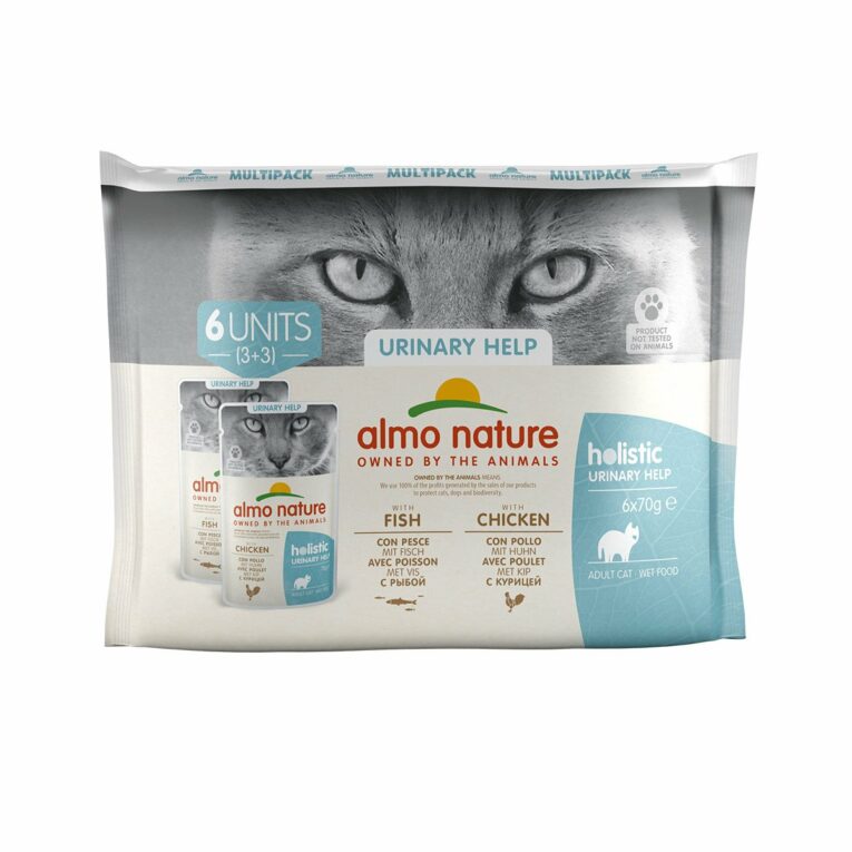 Almo Nature Holistic Urinary Help Multipack mit Fisch&Huhn 2x6x70g
