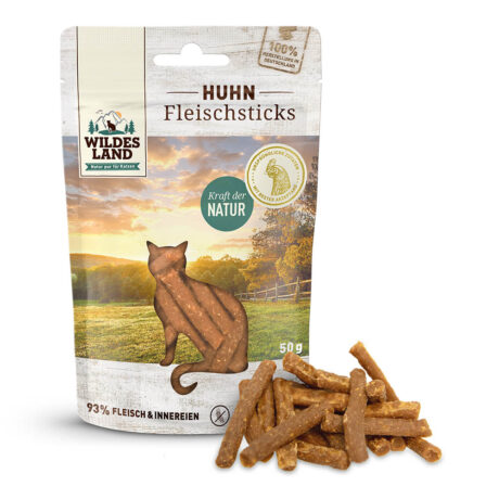 Wildes Land | Huhn | Fleischsticks | 9 x 50 g