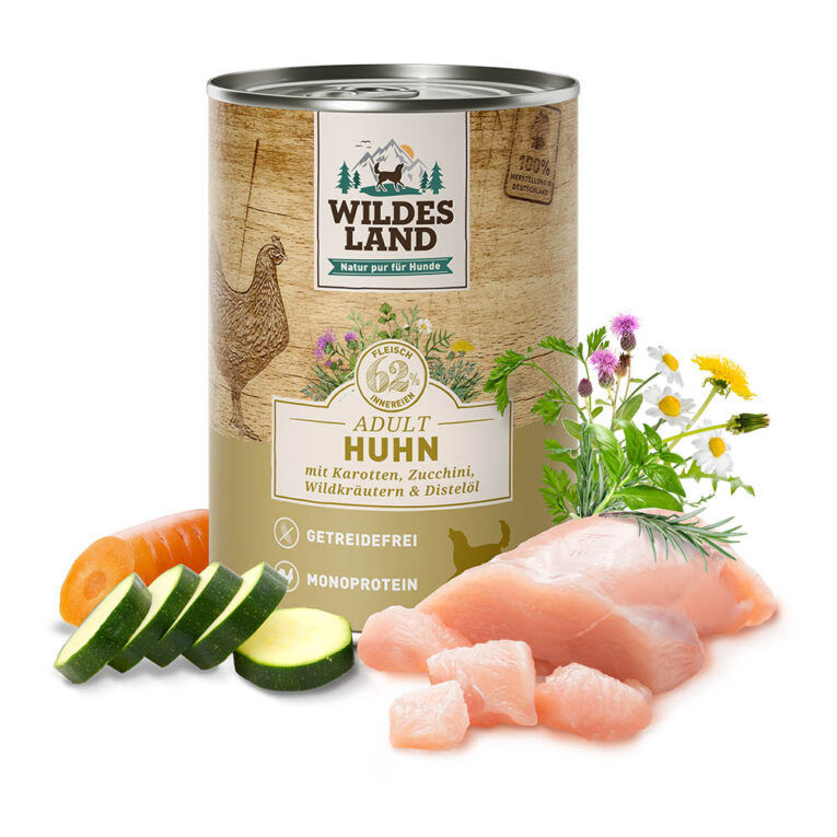 Wildes Land - Nassfutter – Huhn mit Karotten