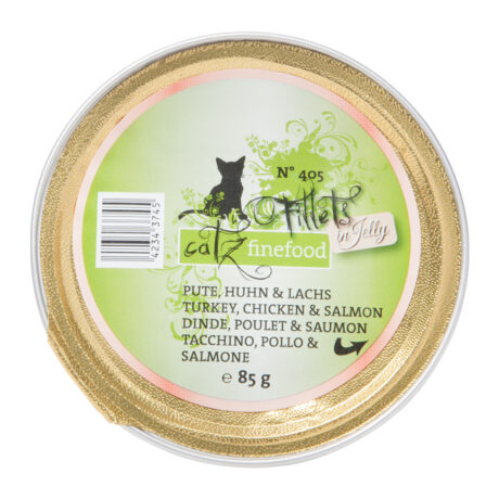 catz finefood | No. 405 Pute, Huhn & Lachs | Fillets | 12 x 85 g