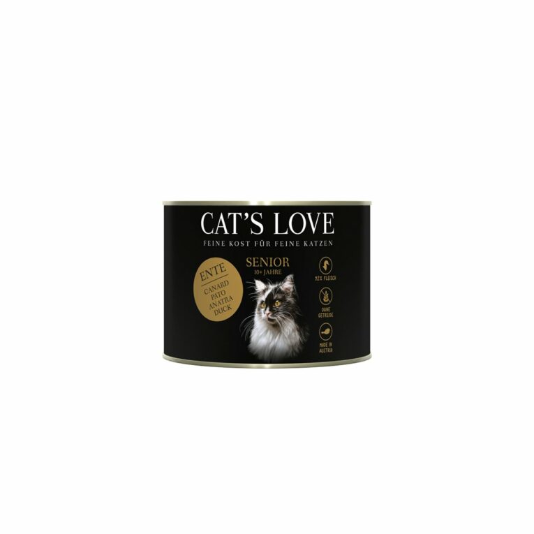 Cat’s Love Nassfutter Senior Ente 6x200g