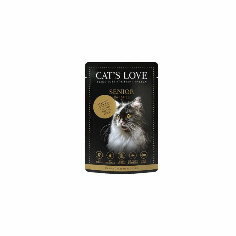 Cat’s Love Nassfutter Senior Ente 12x85g