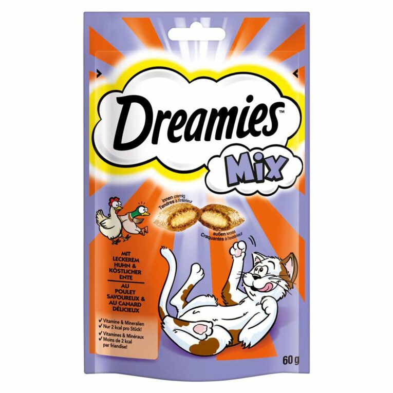 Dreamies Katzensnack Mix mit Huhn & Ente 3x60g