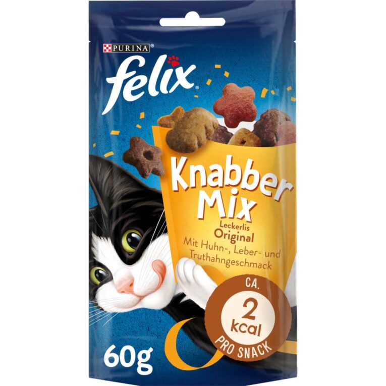 FELIX KnabberMix Original Katzensnack bunter Mix 4x60g